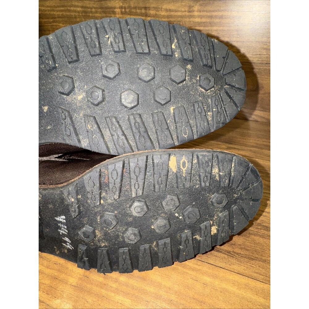 Vintage LL BEAN Calf hi Brown leather BOOTS womens 7.5 Made in Brazil-Zipper - Picture 11 of 16